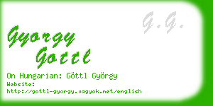 gyorgy gottl business card